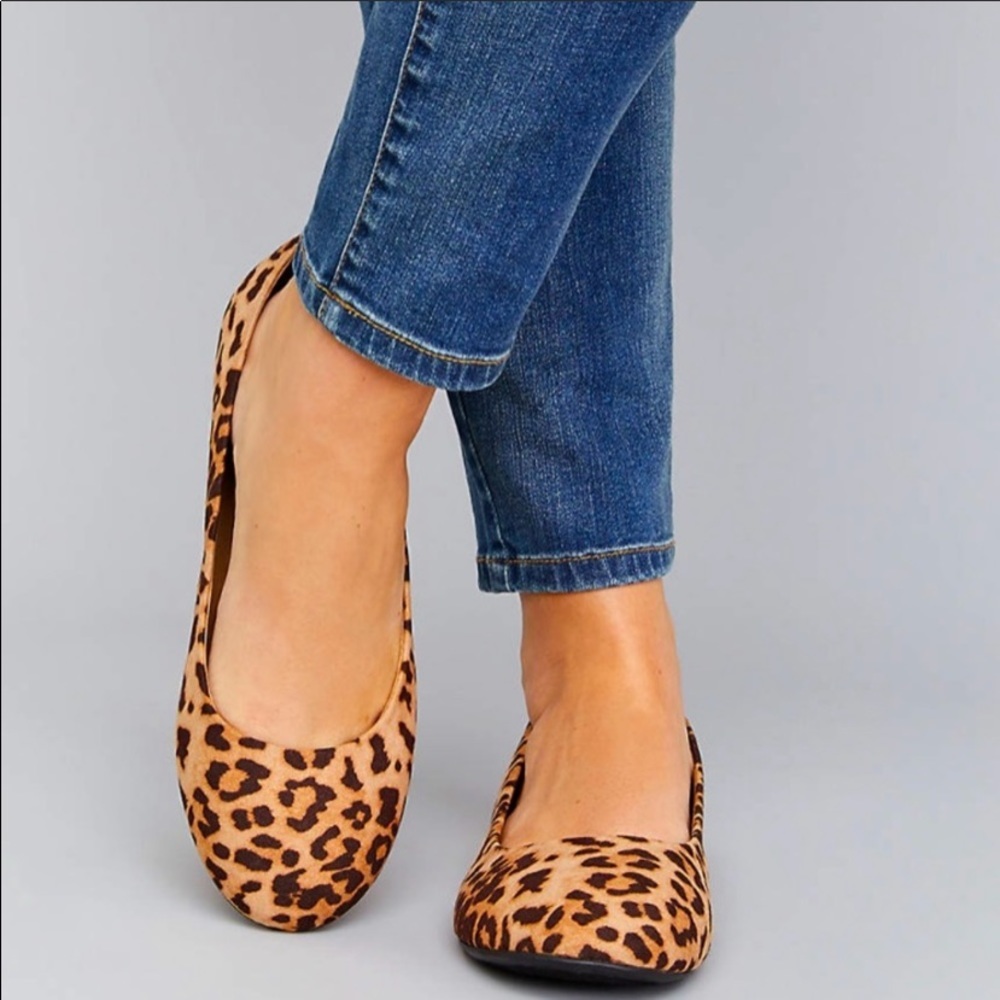 Lane Bryant Leopard Print Flat 7WW